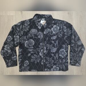 Nike X Devin Booker Rare Sample Floral Woven Basketball Jacket FN2672-010 Mens L